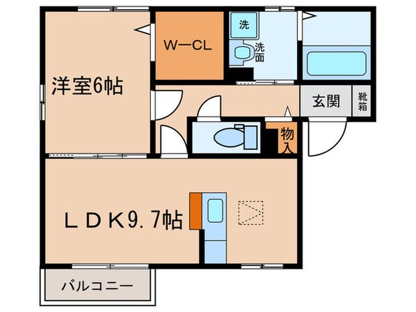 リバージュＢの物件間取画像